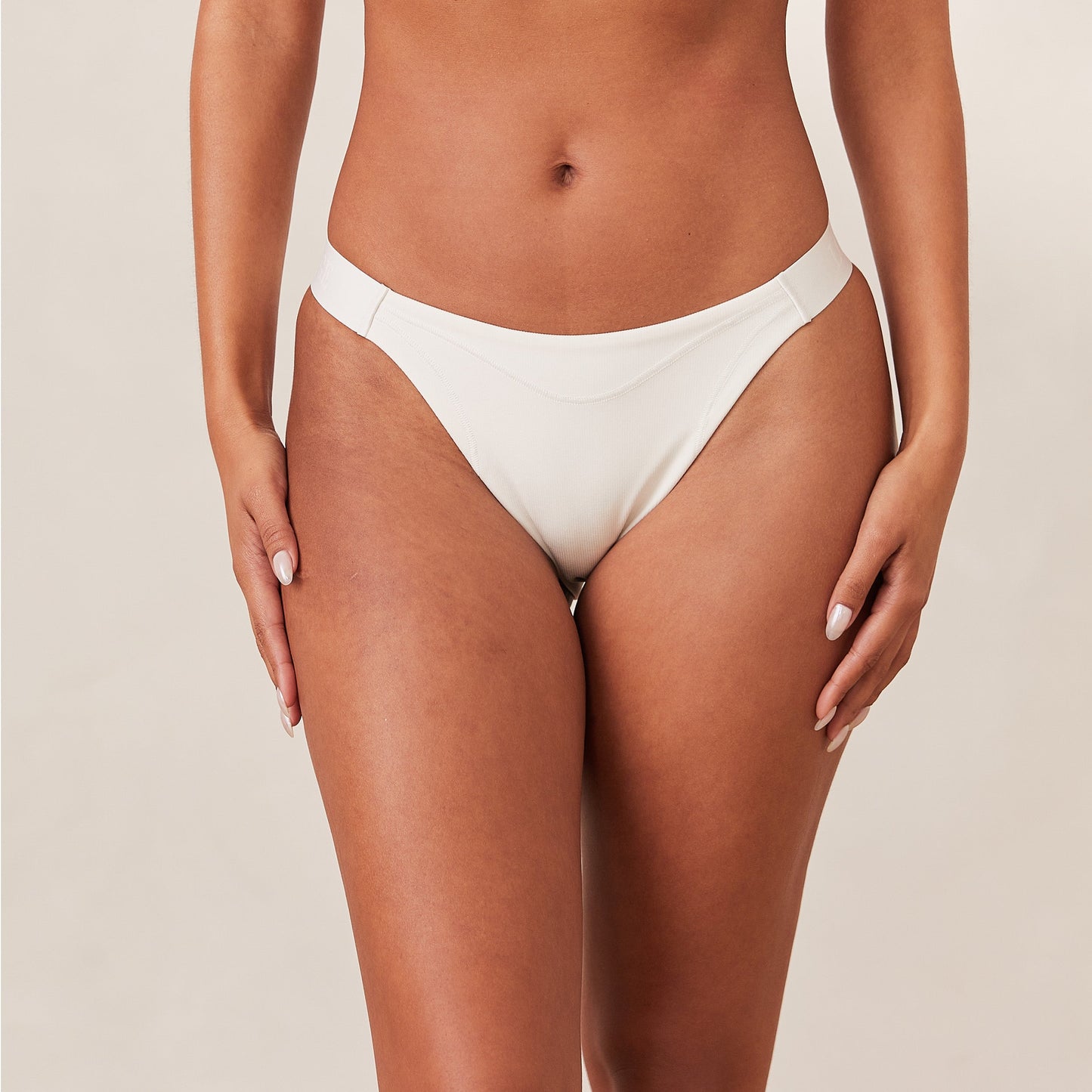 Ribbed Mindful Slip - Wit