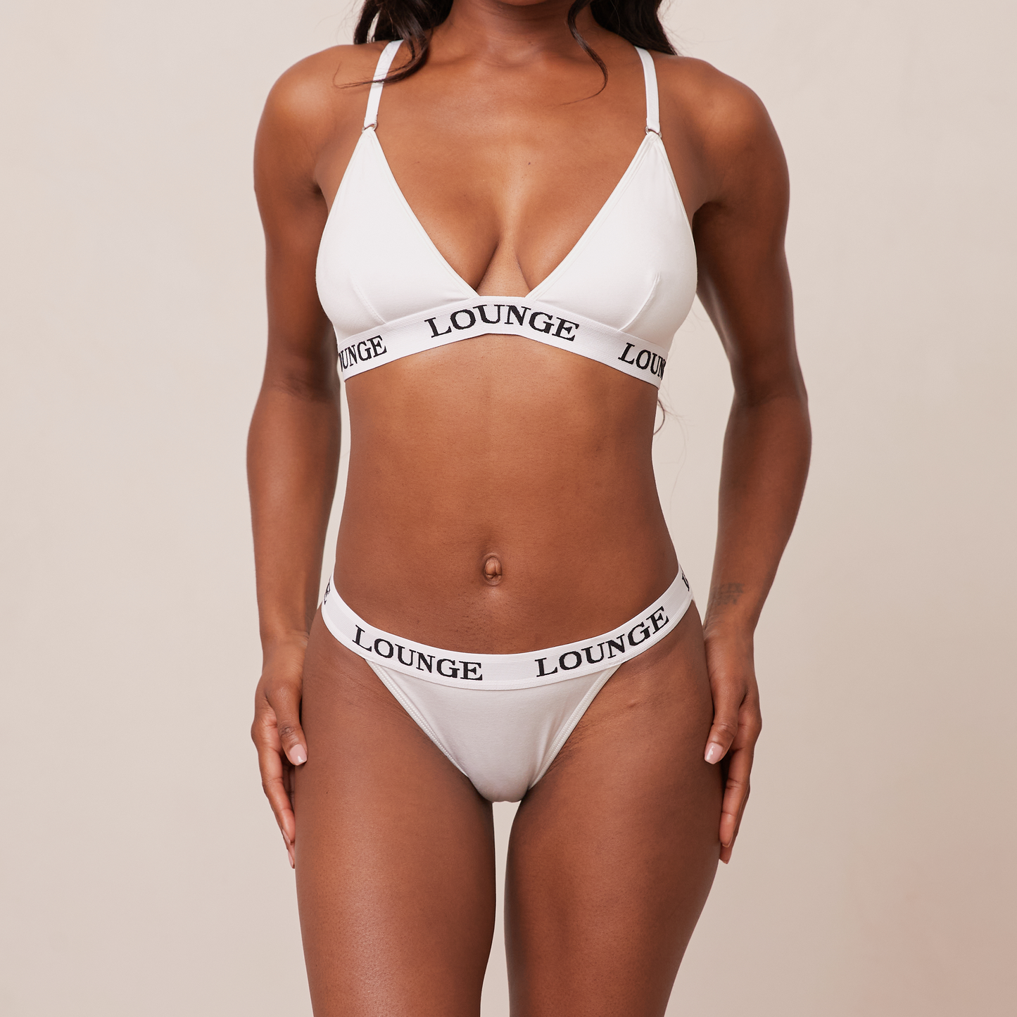 Bamboo Triangle BH - Effen Wit