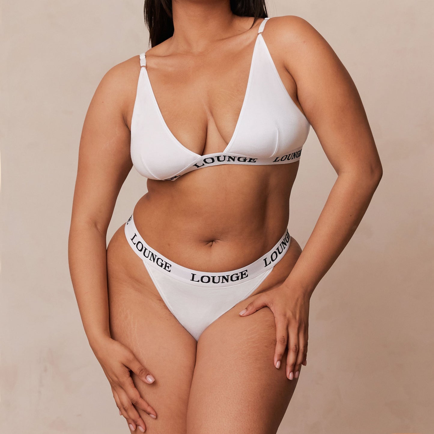 Bamboo Triangle BH - Effen Wit