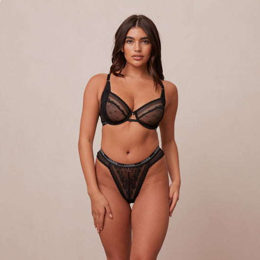 Liberty Balcony Bra - Black