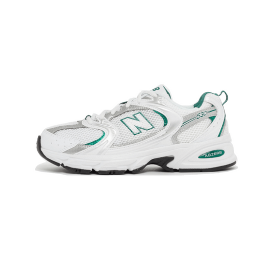 New Balance 530 White Silver Green